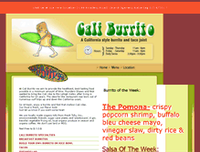 Tablet Screenshot of caliburrito.com
